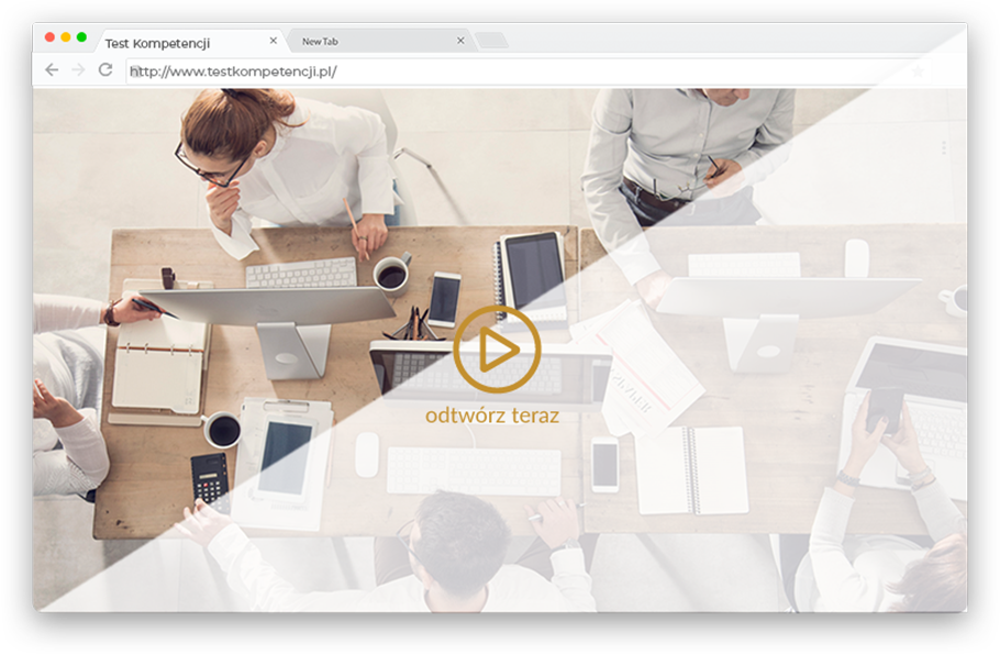 Film zwiastun program do testów kompetencji